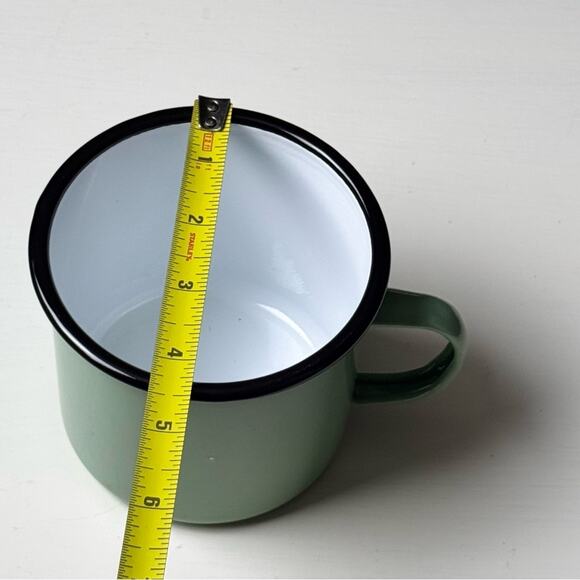 Eddie Bauer Outdoors Camp Green Enamel Mug with National Park Design NWT - Picture 5 of 7